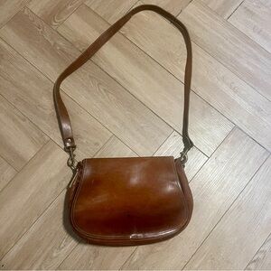 Vintage G.H. Bass Leather Satchel Bag Crossbody Shoulder Bag